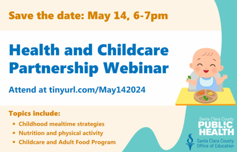 Child Care Webinar May 2024 Announcement Card English